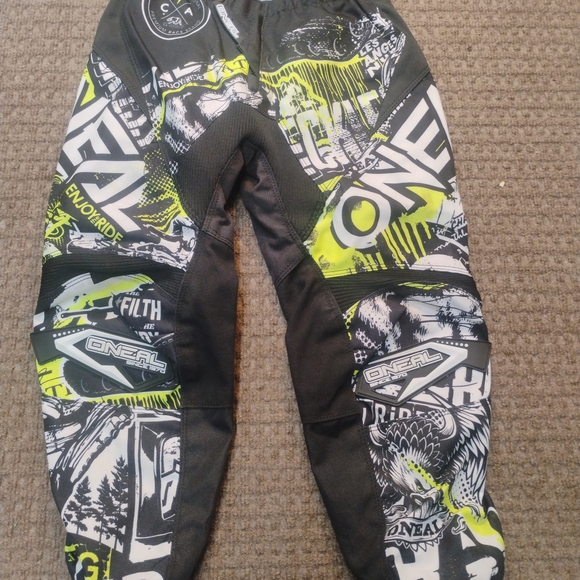 Oneal Other - Vintage O’Neal Elem Y2K Youth Dirt Bike Racing Pants All-Over Print Size 5–6